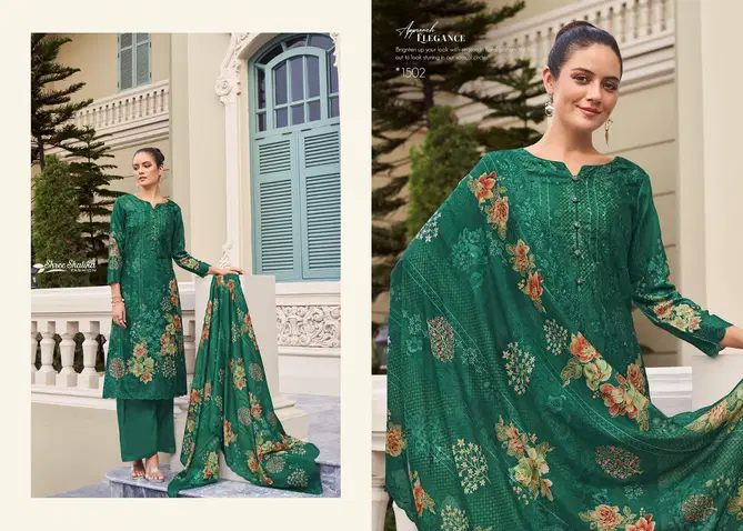 Shree Shalika Vol 105 Embroidery Printed Cotton Salwar Suits Wholesale Online
